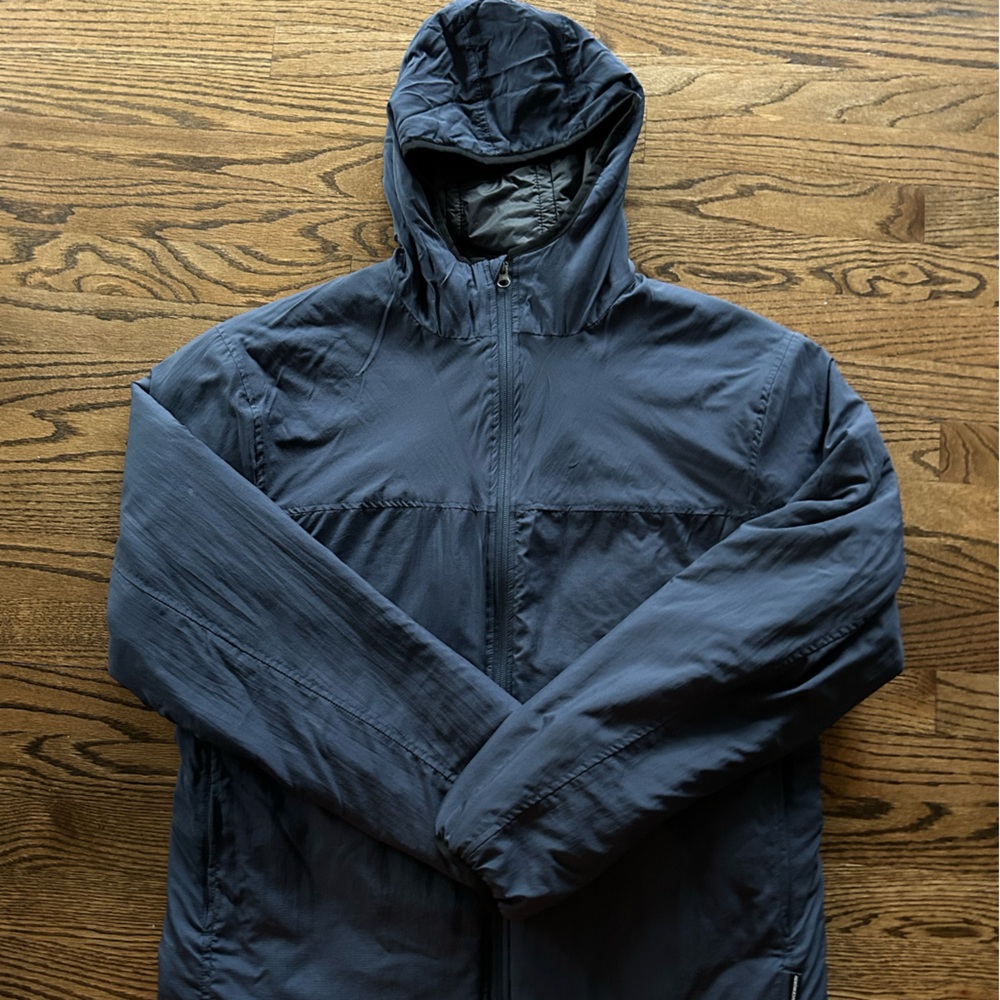 Worth Blue Windbreaker Jacket with Hood
